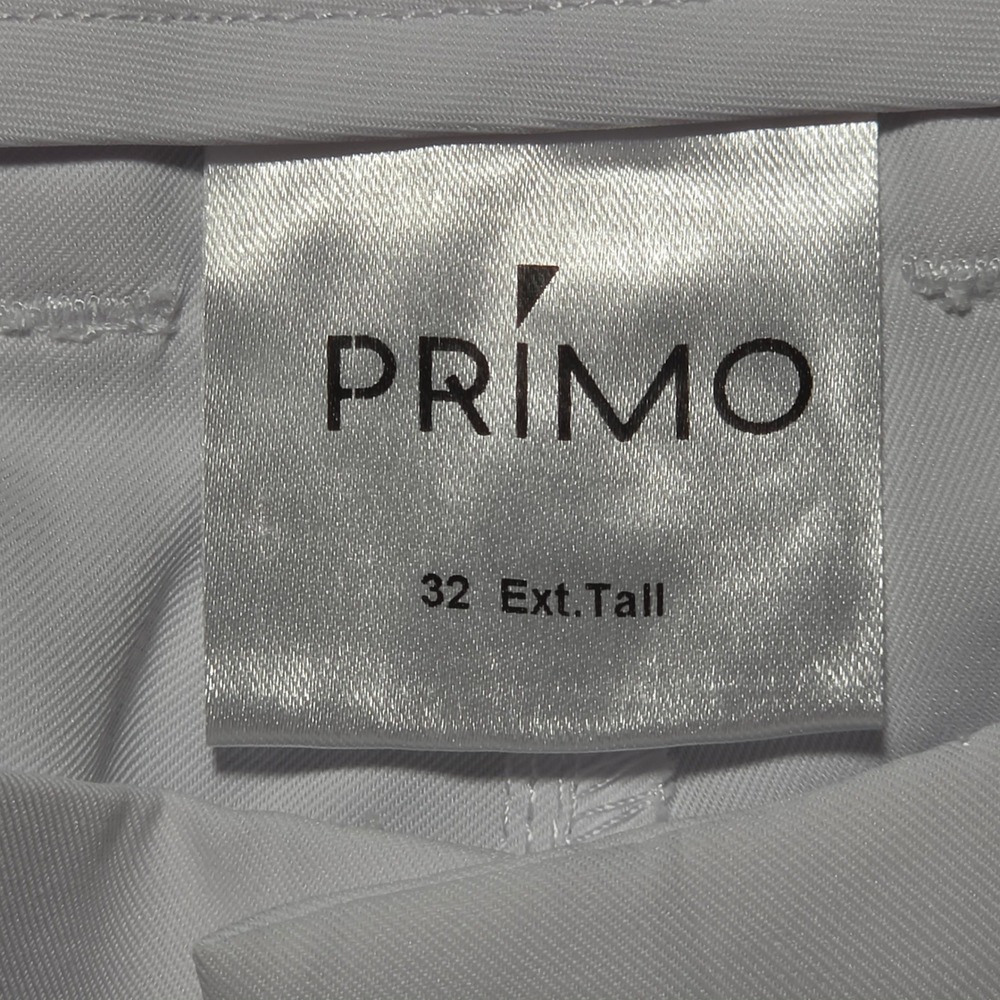 Primo Golf Joggers Mens 32 Ext Tall White Tapered Ankle Zip Performance Pants - Picture 2 of 9